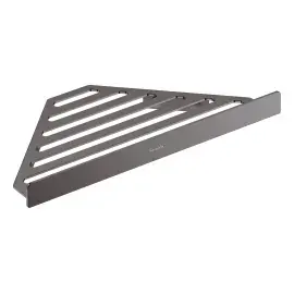 Кутова душова поличка AddStoris Hansgrohe 41741340 Brushed Black Chrome — вид на білому тлі