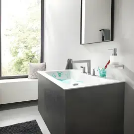 Дозатор для рідкого мила AddStoris Hansgrohe 41745000 Chrome — вид спереду