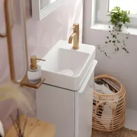 Дозатор для рідкого мила AddStoris Hansgrohe 41745140 Brushed Bronze — вид спереду