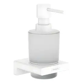 Дозатор для жидкого мыла AddStoris Hansgrohe 41745700 — вид на белом фоне