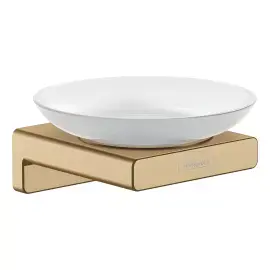 Мильниця AddStoris Hansgrohe 41746140 Brushed Bronze — вид на білому тлі