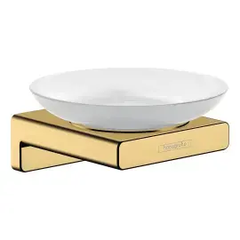 Мильниця AddStoris Hansgrohe 41746990 Polished Gold Optic — вид на білому тлі