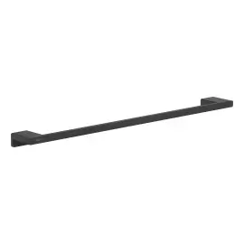 Тримач для рушника AddStoris Hansgrohe 41747670 Matt Black — вид на білому тлі