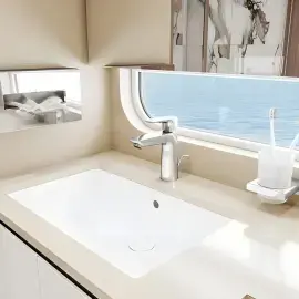 Склянка для зубних щіток AddStoris Hansgrohe 41749000 Chrome — вид спереду