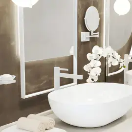 Склянка для зубних щіток AddStoris Hansgrohe 41749700 White Matt — бічний ракурс