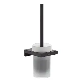 Йоржик AddStoris Hansgrohe 41752670 Matt Black — вид на білому тлі