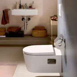 Тримач для туалетного паперу з кришкою AddStoris Hansgrohe 41753000 Chrome — вид ззаду