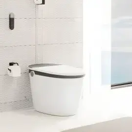 Тримач для туалетного паперу без кришки AddStoris Hansgrohe 41771670 Matt Black — вид спереду