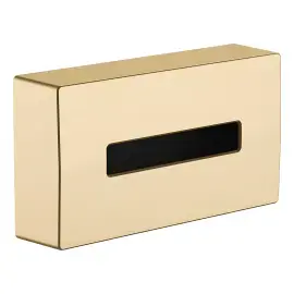 Контейнер для серветок AddStoris Hansgrohe 41774140 Brushed Bronze — вид на білому тлі