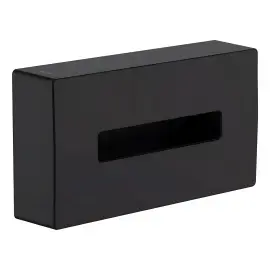 Контейнер для серветок AddStoris Hansgrohe 41774670 Matt Black — вид на білому тлі