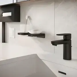 Контейнер для серветок AddStoris Hansgrohe 41774670 Matt Black — бічний ракурс