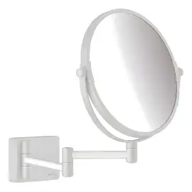 Дзеркало косметичне AddStoris Hansgrohe 41791700 White Matt — вид на білому тлі