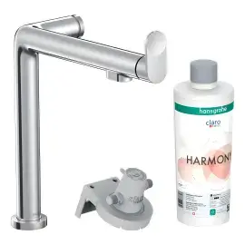 Змішувач для кухні Aqittura M91 Hansgrohe 76802000 Chrome — вид на білому тлі