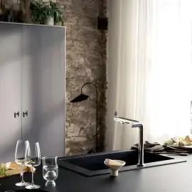 Змішувач для кухні Aqittura M91 Hansgrohe 76802000 Chrome — вид спереду