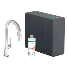 Змішувач для кухні Aqittura M91 Hansgrohe 76838000 Chrome — вид на білому тлі
