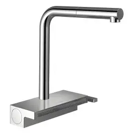 Смеситель для кухни Aquno Select M81 Hansgrohe 73830000 — вид на белом фоне
