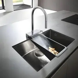 Смеситель для кухни Aquno Select M81 Hansgrohe 73831000 — боковой ракурс