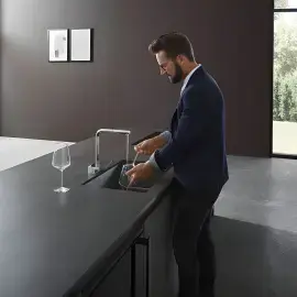 Смеситель для кухни Aquno Select M81 Hansgrohe 73836000 — вид спереди