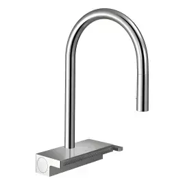 Змішувач для кухні Aquno Select M81 Hansgrohe 73837000 Chrome — вид на білому тлі