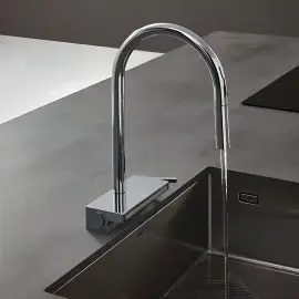 Змішувач для кухні Aquno Select M81 Hansgrohe 73837000 Chrome — вид спереду