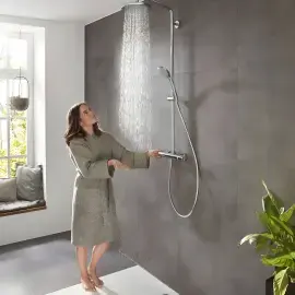 Душова система з термостатом Croma Hansgrohe 27188000 — вид ззаду