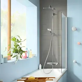 Душова система з термостатом Croma E Hansgrohe 27687000 — вид спереду