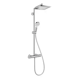 Душова система з термостатом Crometta E Hansgrohe 27281000 — вид на білому тлі