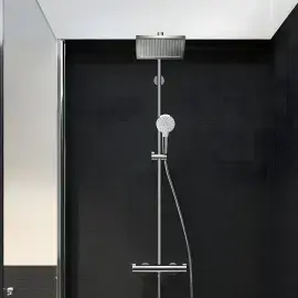 Душова система з термостатом Crometta E Hansgrohe 27281000 — вид спереду