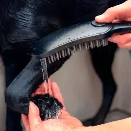 Ручний душ 3jet DogShower Hansgrohe 26640670 Matt Black — бічний ракурс