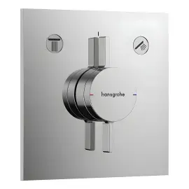 Змішувач для ванни та душу DuoTurn E Hansgrohe 75417000 Chrome — вид на білому тлі