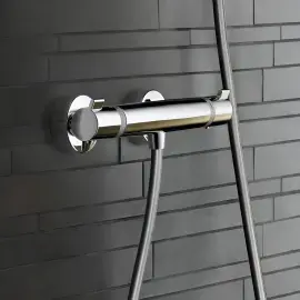 Термостат для душу Ecostat Comfort Hansgrohe 13116000 Chrome — вид спереду