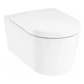 Унітаз EluPura S Hansgrohe 60193450 + 60148450 — вид на білому тлі