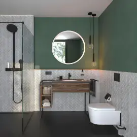 Унітаз EluPura S Hansgrohe 60193450 + 60148450 — вид ззаду