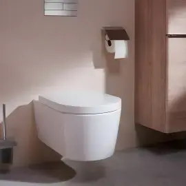 Унітаз EluPura S Hansgrohe 60193450 + 60148450 — бічний ракурс