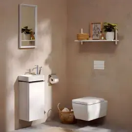 Унітаз EluPura Q Hansgrohe 60194450 + 60150450 — бічний ракурс