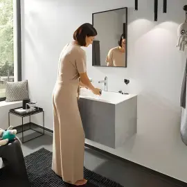 Змішувач для раковини Finoris Hansgrohe 76010000 Chrome — вид ззаду