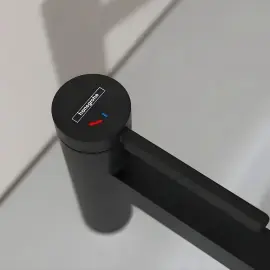 Змішувач для раковини Finoris Hansgrohe 76024670 Matt Black — вид ззаду