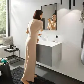 Змішувач для раковини Finoris Hansgrohe 76024700 White Matt — бічний ракурс