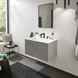 Змішувач для раковини Finoris Hansgrohe 76033340 Brushed Black Chrome — вид спереду