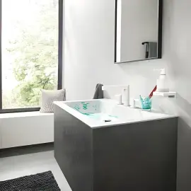 Змішувач для раковини Finoris Hansgrohe 76033700 White Matt — вид спереду