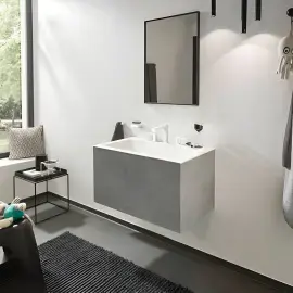 Змішувач для раковини Finoris Hansgrohe 76033700 White Matt — бічний ракурс