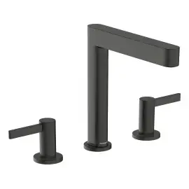 Змішувач для раковини Finoris Hansgrohe 76034340 Brushed Black Chrome — вид на білому тлі