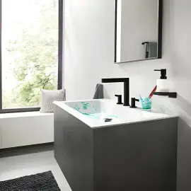 Змішувач для раковини Finoris Hansgrohe 76034670 Matt Black — вид спереду