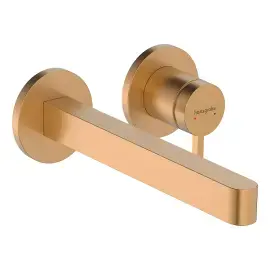 Змішувач для раковини Finoris Hansgrohe 76050140 Brushed Bronze — вид на білому тлі