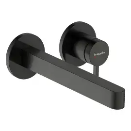Змішувач для раковини Finoris Hansgrohe 76050340 Brushed Black Chrome — вид на білому тлі