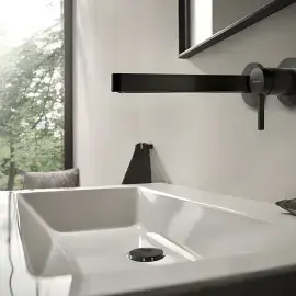 Змішувач для раковини Finoris Hansgrohe 76050340 Brushed Black Chrome — вид спереду