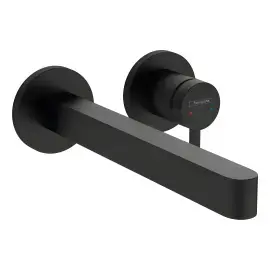 Змішувач для раковини Finoris Hansgrohe 76050670 Matt Black — вид на білому тлі