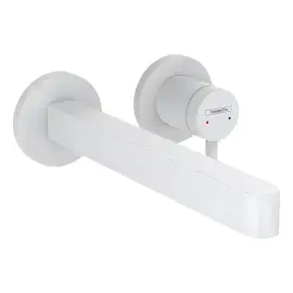 Змішувач для раковини Finoris Hansgrohe 76050700 White Matt — вид на білому тлі