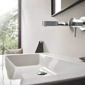 Змішувач для раковини Finoris Hansgrohe 76051000 Chrome — вид спереду