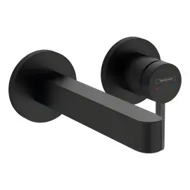 Змішувач для раковини Finoris Hansgrohe 76051670 Matt Black — вид на білому тлі